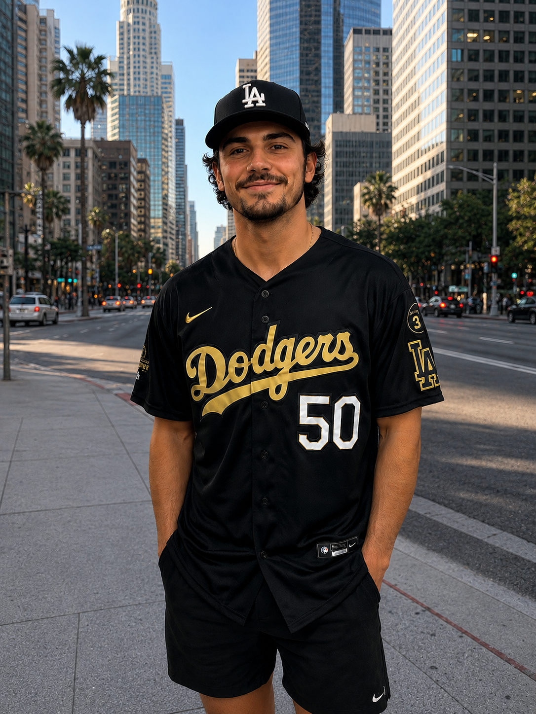 BETTS LA DODGERS 2024 BLACK JERSEY