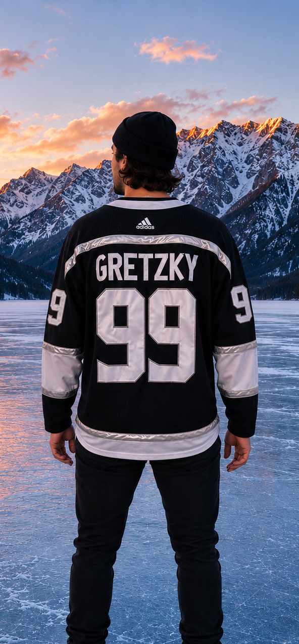 WAYNE GRETZKY 99 LA KINGS BLACK NHL JERSEY JERSEY