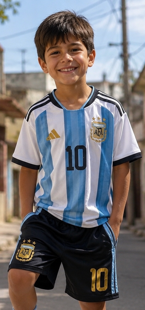 MESSI ARGENTINA 2026 FIFA HOME WORLD CUP KIDS SET
