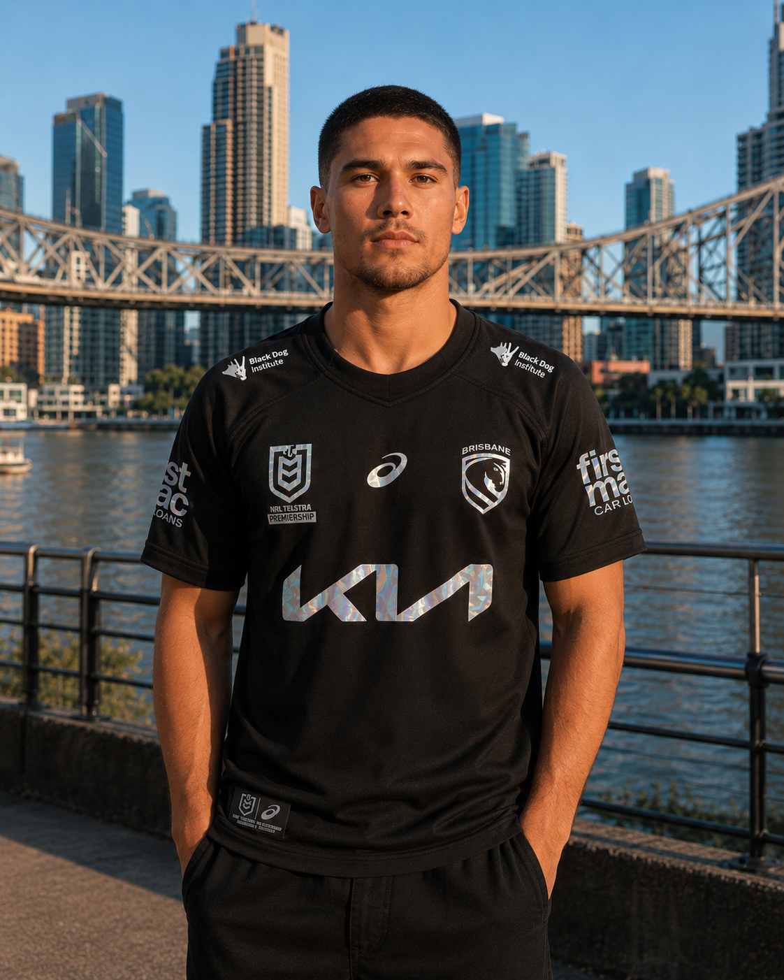 BRISBANE BRONCOS 2026 BLACK DOG NRL JERSEY