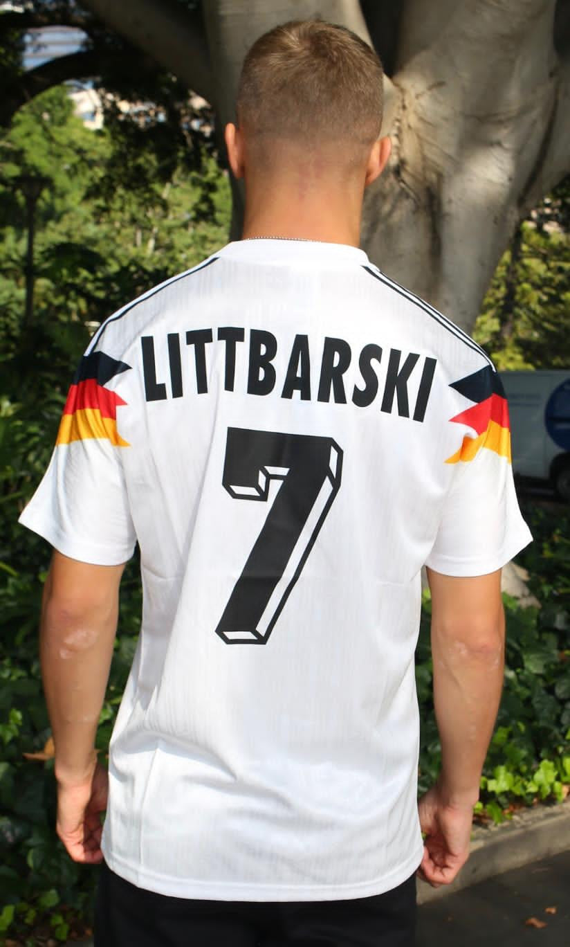 LITTBARSKI WEST GERMANY 1990 WORLD CUP JERSEY