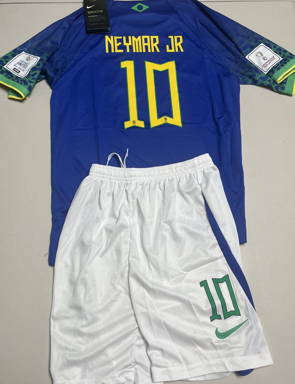 NEYMAR BRAZIL AWAY 2022 WORLD CUP KIDS