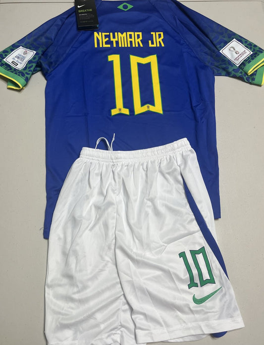 NEYMAR BRAZIL AWAY 2022 WORLD CUP KIDS