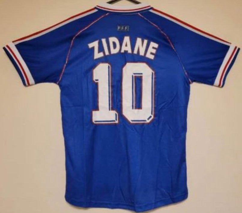 ZIDANE FRANCE 1998 WORLD CUP JERSEY