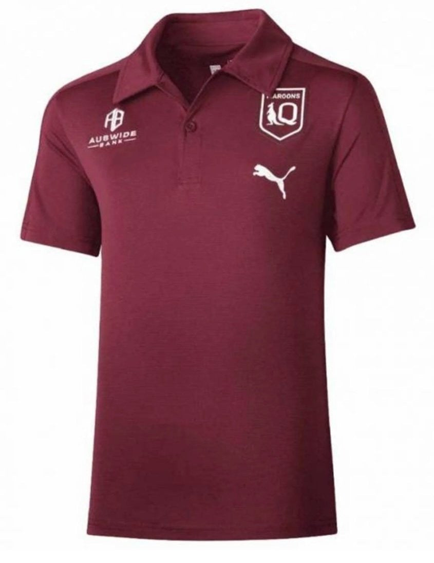 QUEENSLAND MAROONS PUMA WOMENS NRL POLO SHIRT