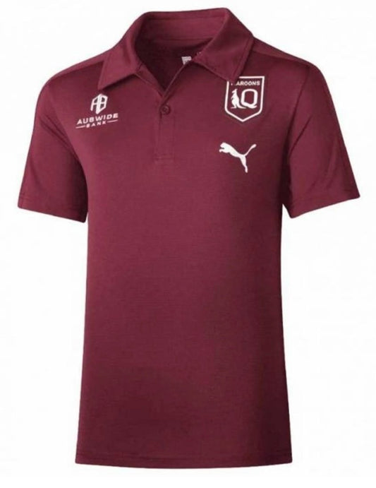 QUEENSLAND MAROONS PUMA WOMENS NRL POLO SHIRT