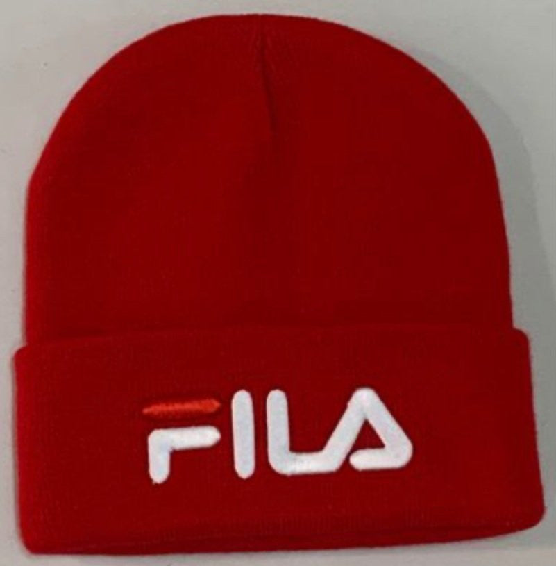 RED FILA BEANIE