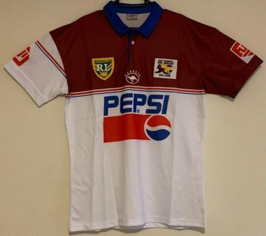 MANLY SEA EAGLES POLY 1996 50 YEARS PEPSI NRL RETRO RUGBY LEAGUE JERSEY