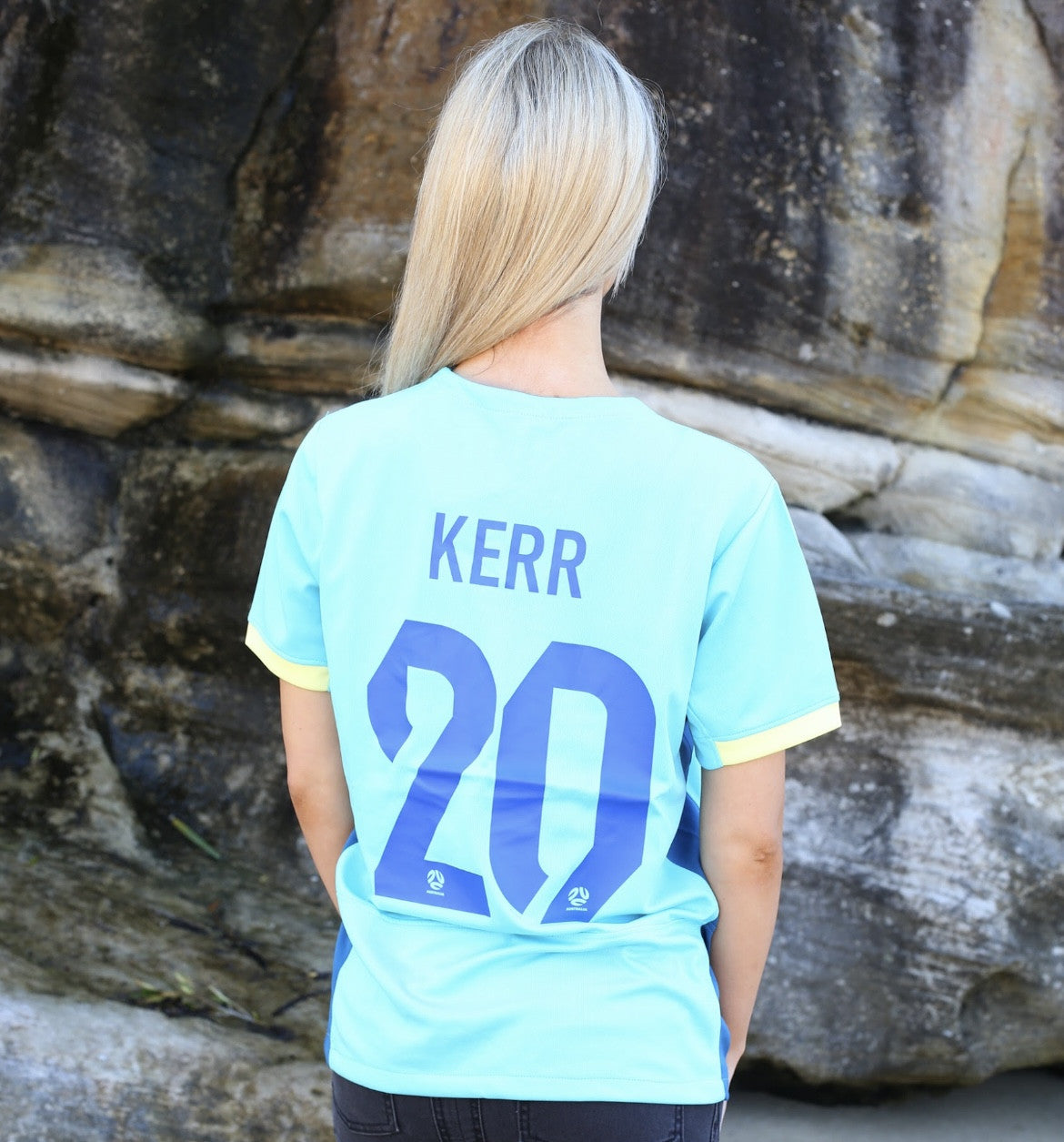 SAM KERR 2023 AUSTRALIA WOMENS WORLD CUP AWAY JERSEY