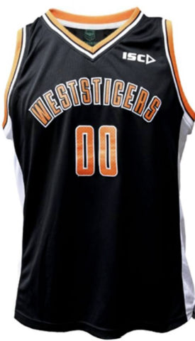 WEST TIGERS NRL BASKETBALL OFFICIAL MENS SINGLET