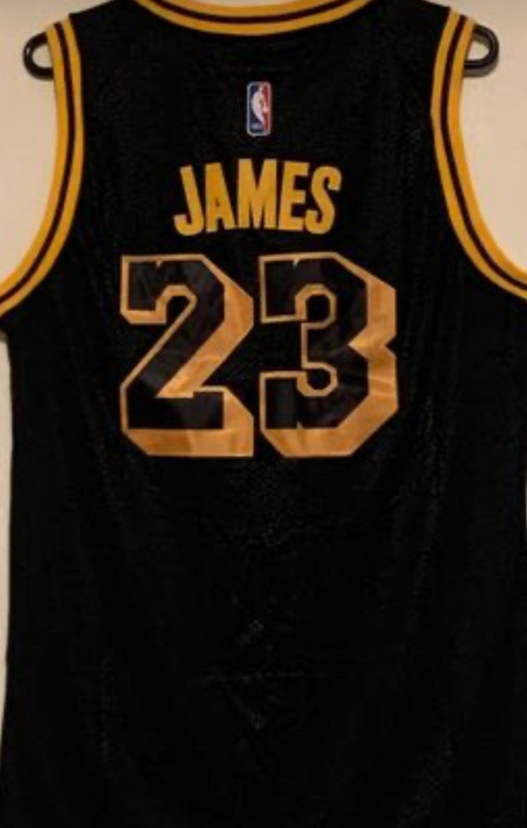 LEBRON JAMES 23 LA LAKERS BLACK JERSEY