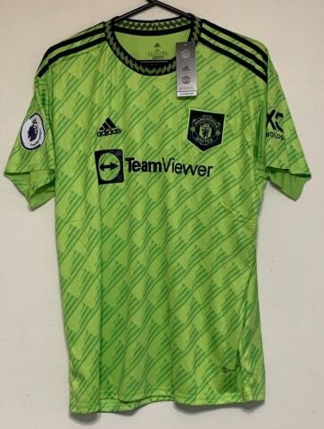 MAN UNITED 22/23 LIME GREEN AWAY JERSEY