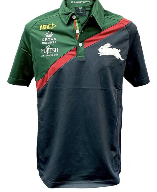 MENS SOUTHS SYDNEY RABBITOHS NRL POLO SHIRT SMALL SIZE