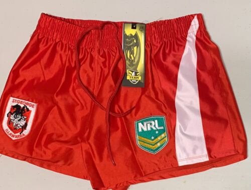 ST GEORGE DRAGONS NRL MENS SHORTS SMALL SIZE