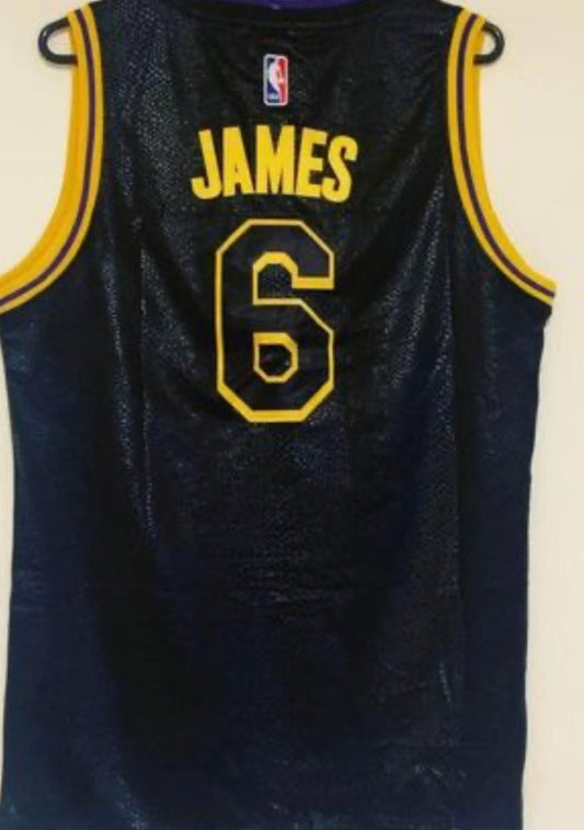 LEBRON JAMES 6 LA LAKERS BLACK JERSEY
