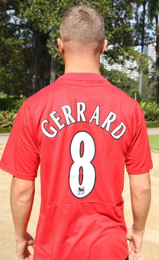 STEVEN GERRARD 2005 LIVERPOOL CHAMPIONS LEAGUE JERSEY