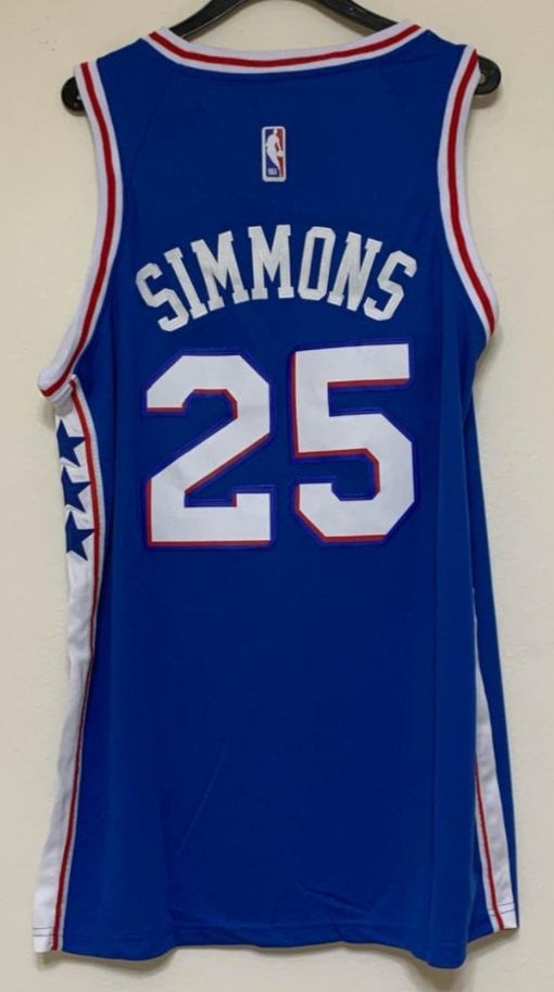 SIMMONS 76ERS ADULT BLUE JERSEY