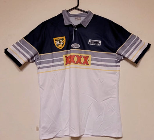 NORTH QUEENSLAND 1995 POLY NRL RETRO RUGBY LEAGUE JERSEY