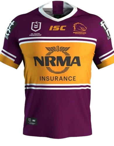 BRISBANE BRONCOS NRL MENS JERSEY SMALL SIZE
