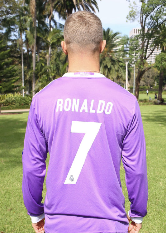 CRISTIANO RONALDO REAL MADRID PURPLE LONG SLEEVE
