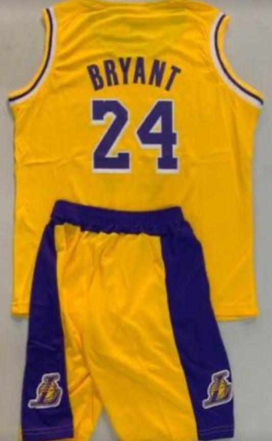 KOBE BRYANT 24 YELLOW NBA KIDS SETS