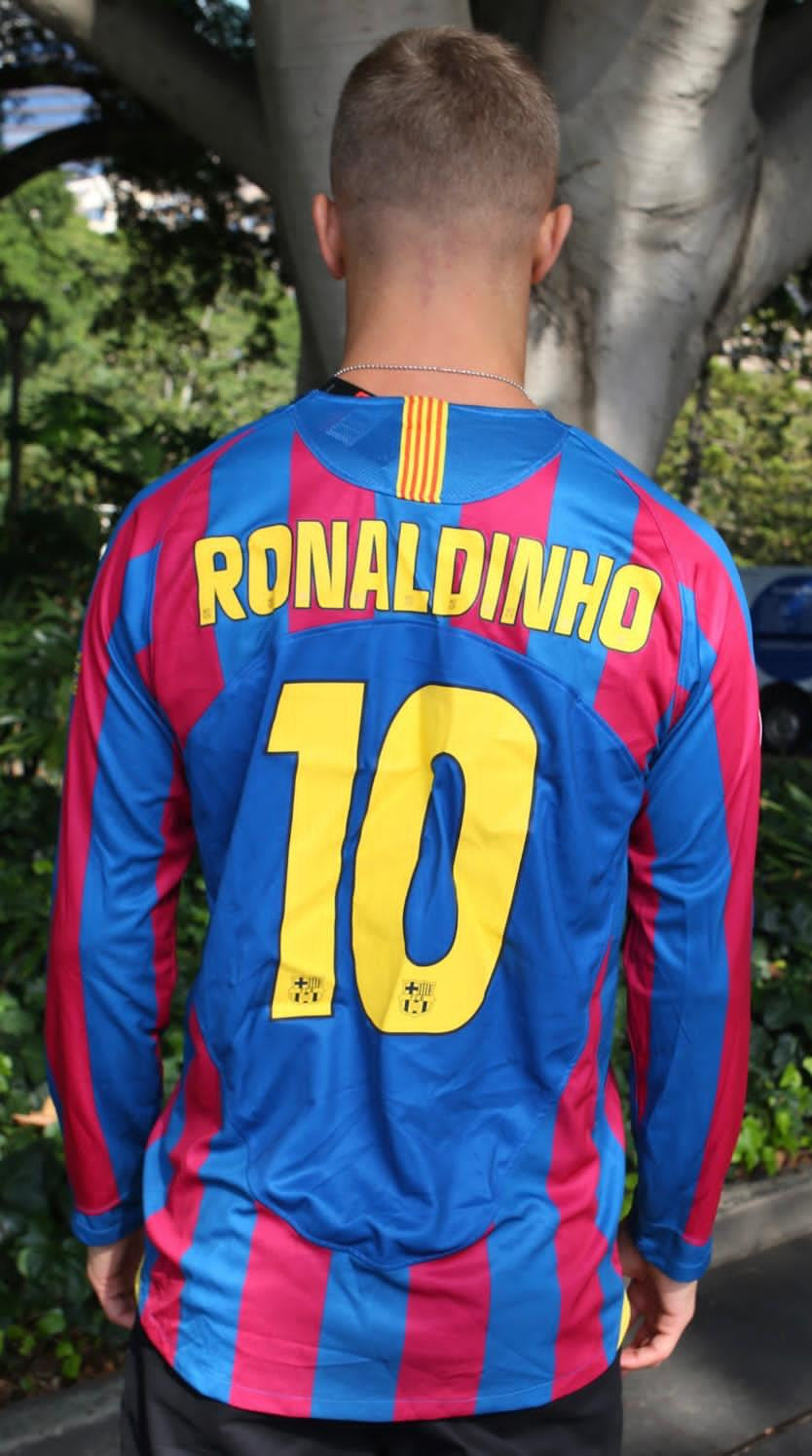 RONALDINHO BARCELONA JERSEY