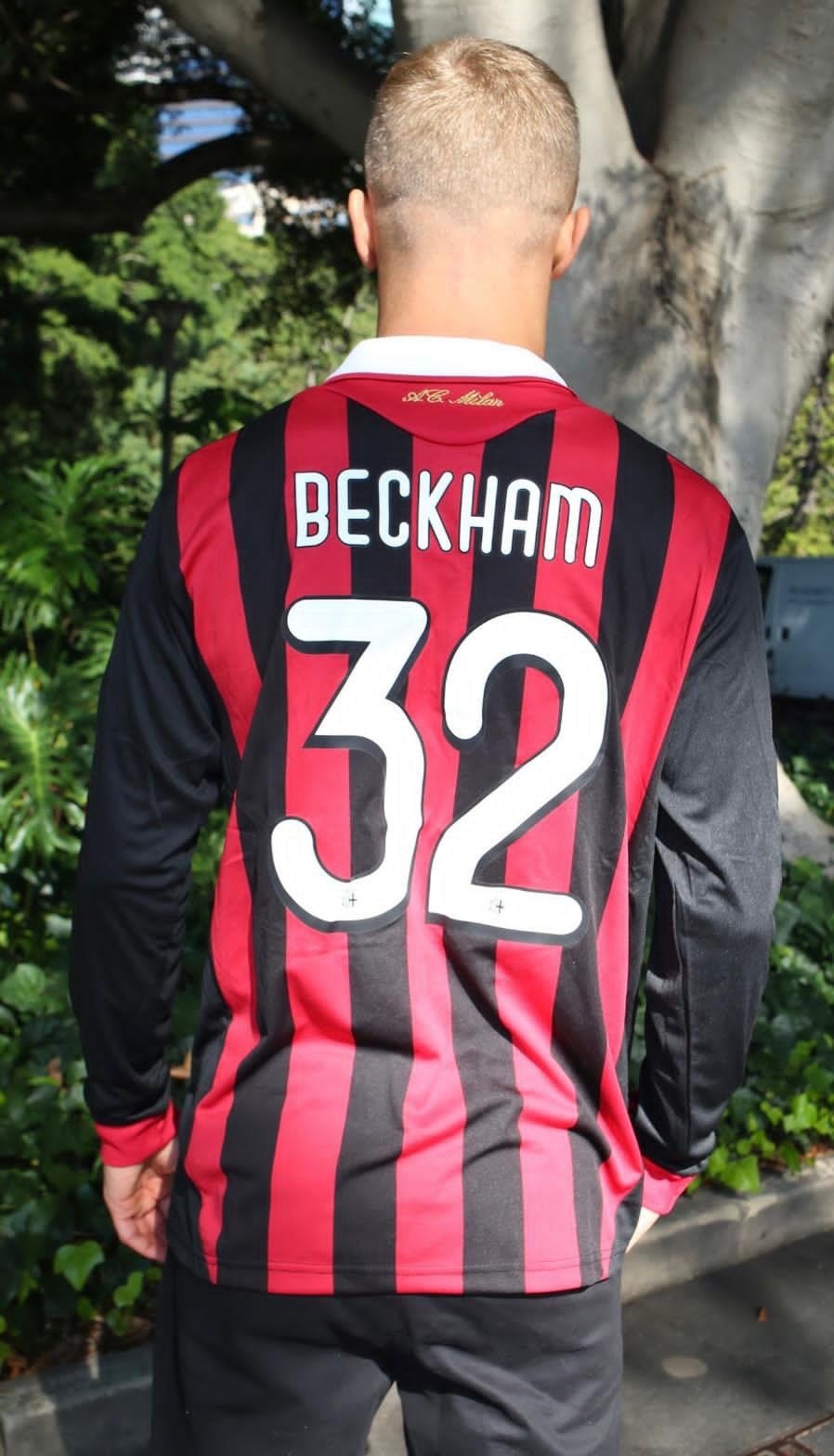 DAVID BECKHAM AC MILAN LONG SLEEVE