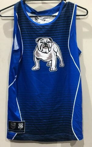 BULLDOGS NRL RUGBY LEAGUE OFFICIAL MENS SINGLET SMALL SIZE