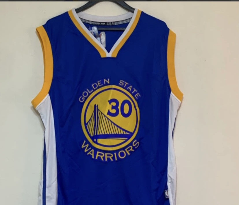 CURRY 30 BLUE ADULT JERSEY
