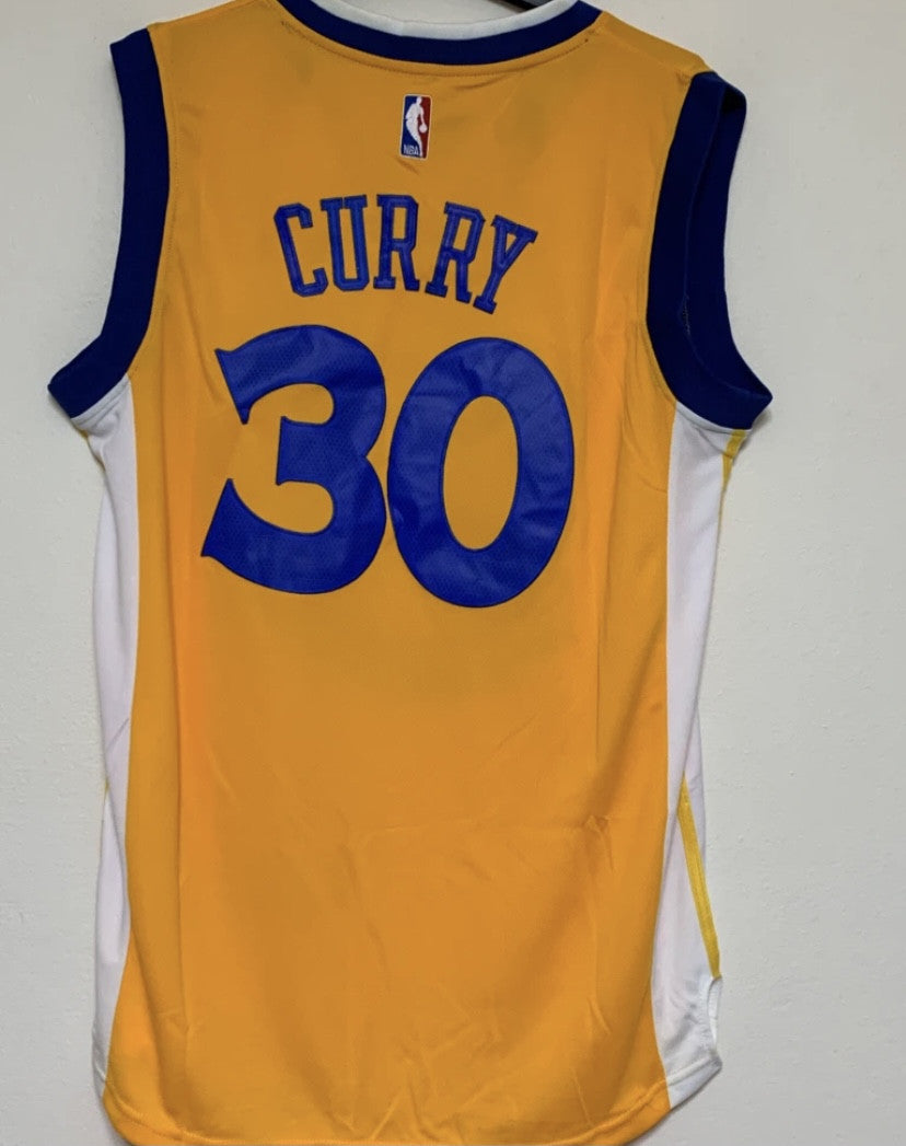 CURRY 30 YELLOW ADULT JERSEY