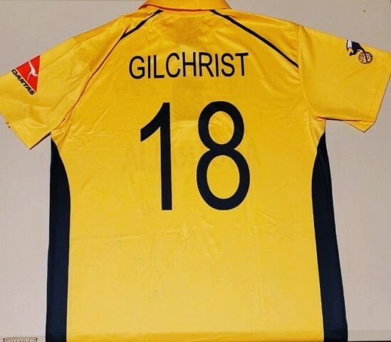 ADAM GILCHRIST 18 AUSTRALIA ONE DAY CRICKET JERSEY
