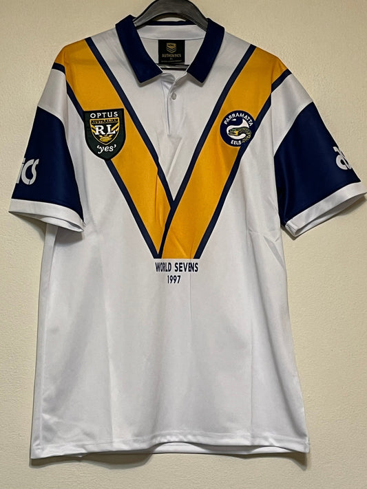PARRAMATTA EELS 1997 WORLD SEVENS WINNERS JERSEY