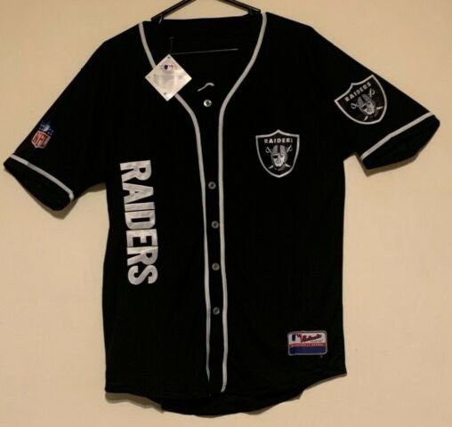 RAIDERS BLACK BASEBALL JERSEY