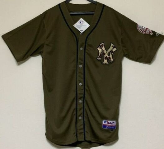 NEW YORK YANKEES JETER GREEN ADULT MLB BASEBALL JERSEY