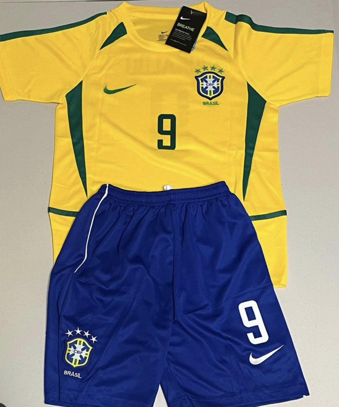 RONALDO 2002 BRAZIL KIDS SET